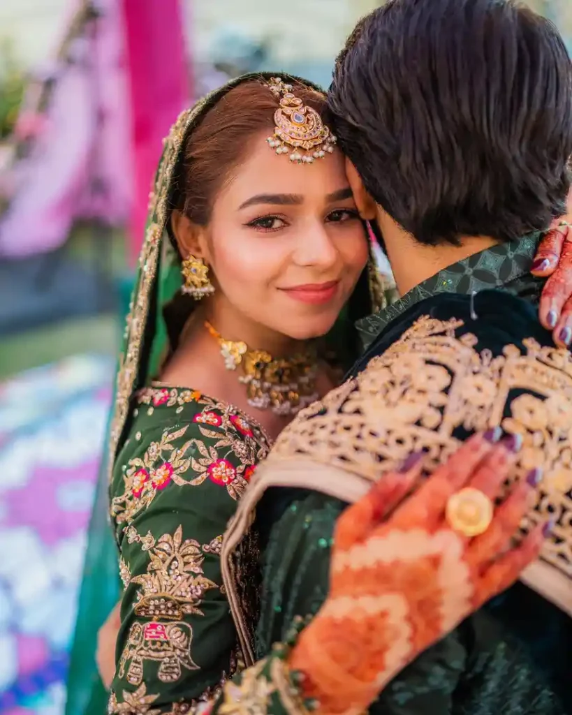 Hareem Sohail Glows in Green at Her Mehendi