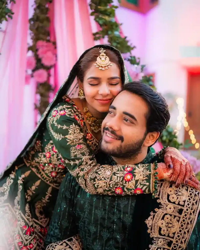 Hareem Sohail Glows in Green at Her Mehendi