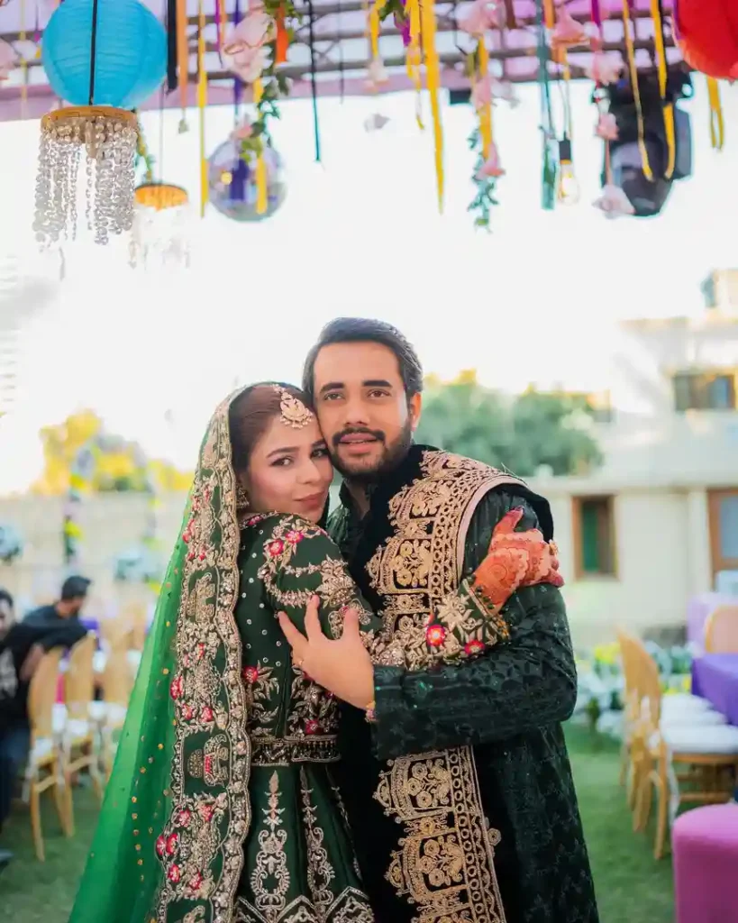 Hareem Sohail Glows in Green at Her Mehendi