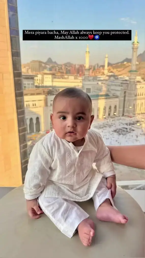 Maryam Noor Does The Umrah With Her Husband And Infant