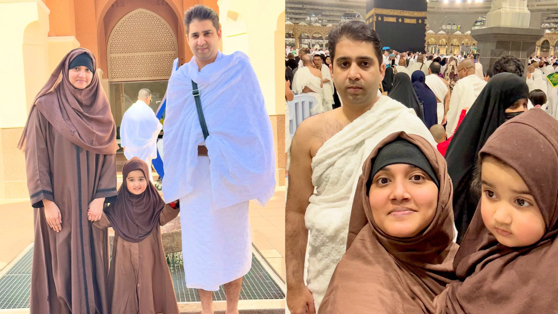 Pictures Of Kiran Tabeir From A Family Trip To Umrah