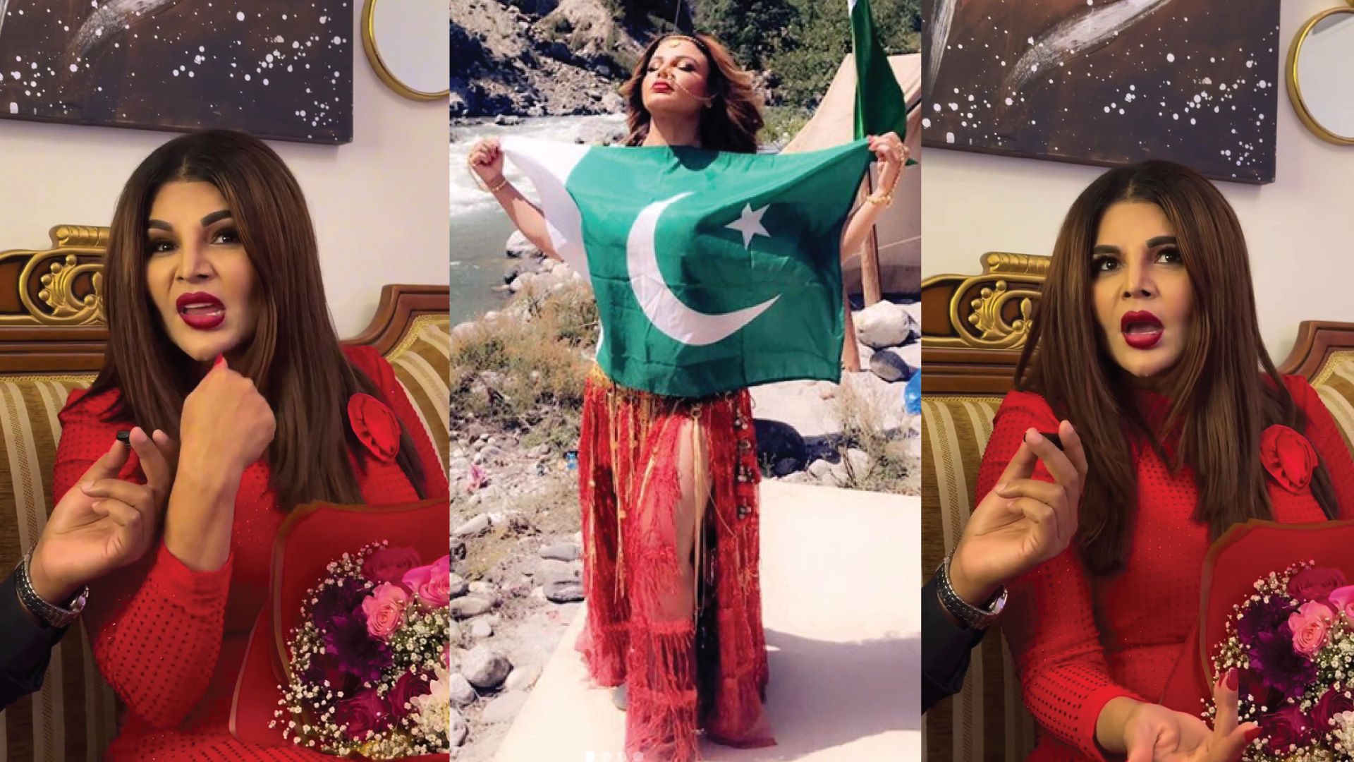 Rakhi Sawant Shows His Allegiance To Pakistan
