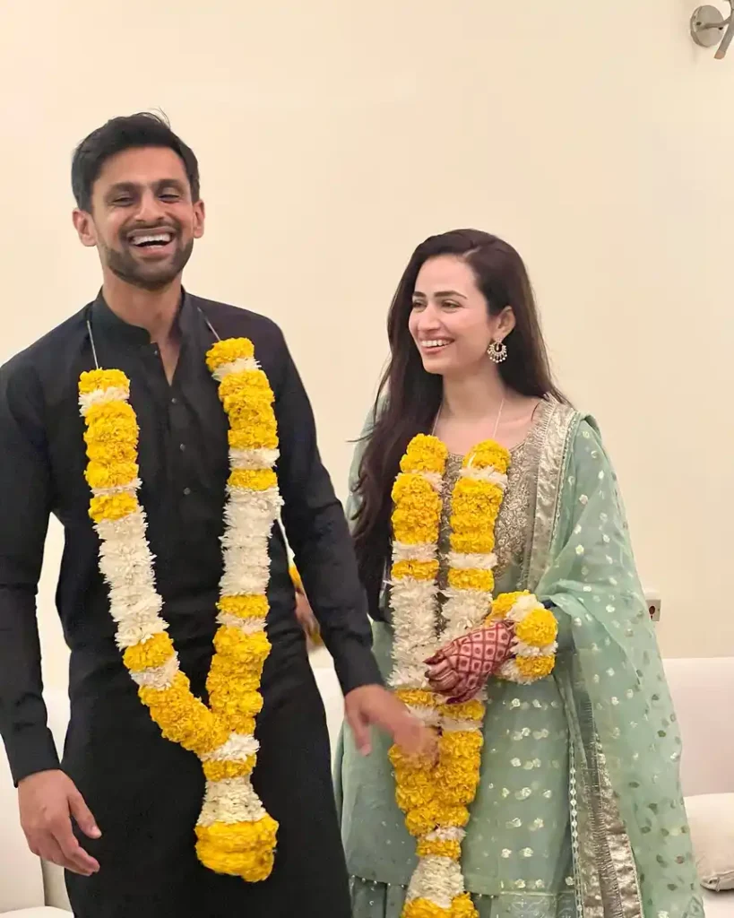 Sana Javed & Shoaib Malik Celebrate Their First Wedding Anniversary