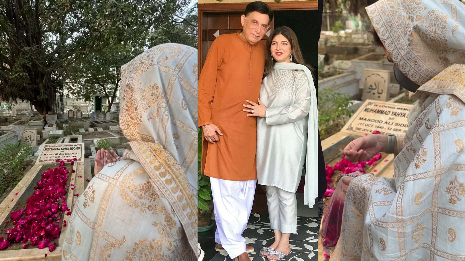 Shagufta Ejaz Post Emotional Moments Visiting Late Husband