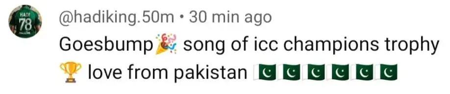 Energetic Anthem for Champions Trophy Out by Atif Aslam