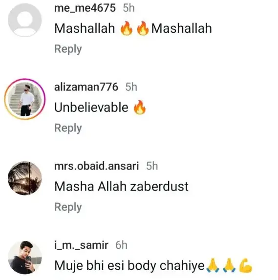 Fans Are Inspired by Farhan Ally Agha's Fitness