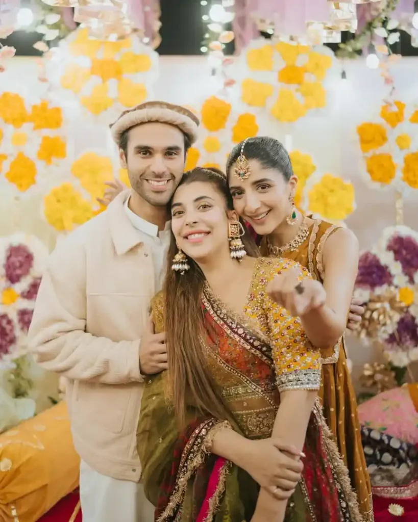 Gorgeous Mehndi Pictures & Video of Ameer Gilani & Mawra Hocane