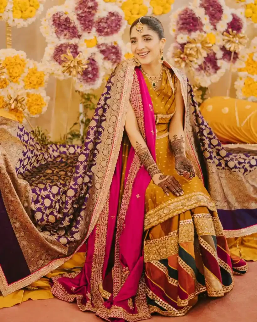 Gorgeous Mehndi Pictures & Video of Ameer Gilani & Mawra Hocane