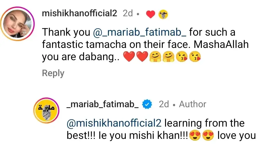 Maria B's Reaction to The Aurat March Organizers Targeting Her