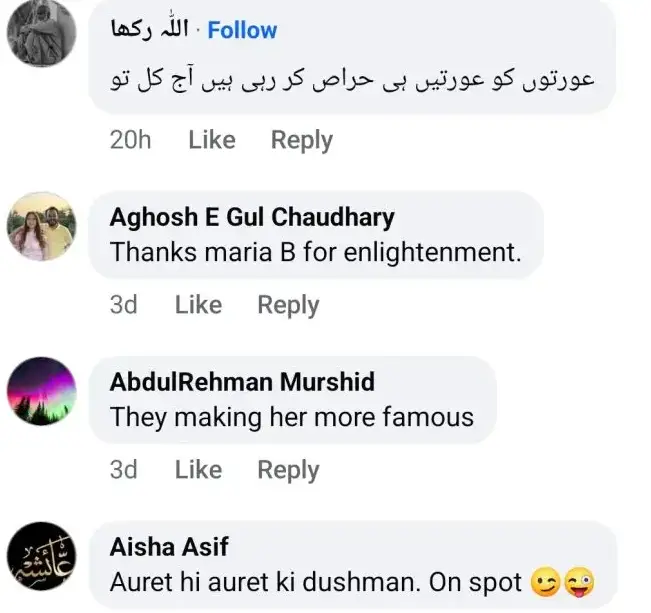 Maria B's Reaction to The Aurat March Organizers Targeting Her