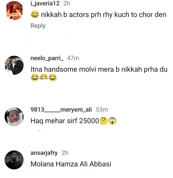 Public Response to The Solemnization of a Nikah by Hamza Ali Abbasi