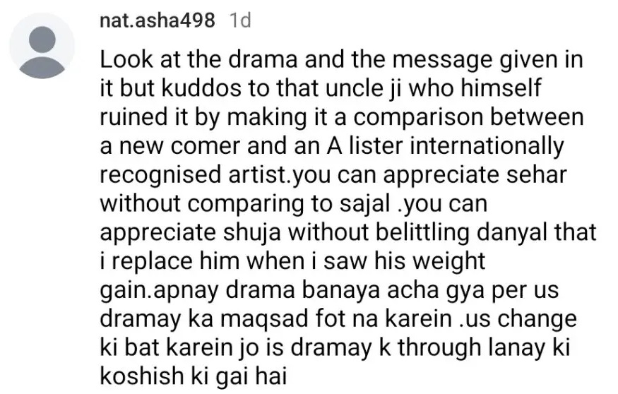 Saife Hasan's Sehar Khan & Sajal Aly Comparison Is Questioned