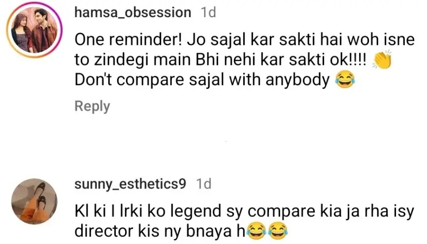 Saife Hasan's Sehar Khan & Sajal Aly Comparison Is Questioned