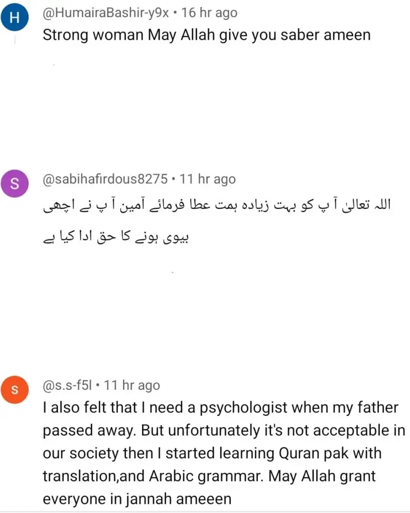 Shagufta Ejaz Discusses Her Mental Health Following Her Husband's Death