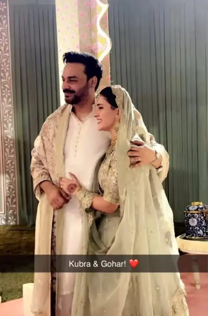 Wedding Pictures Of Kubra Khan & Gohar Rasheed