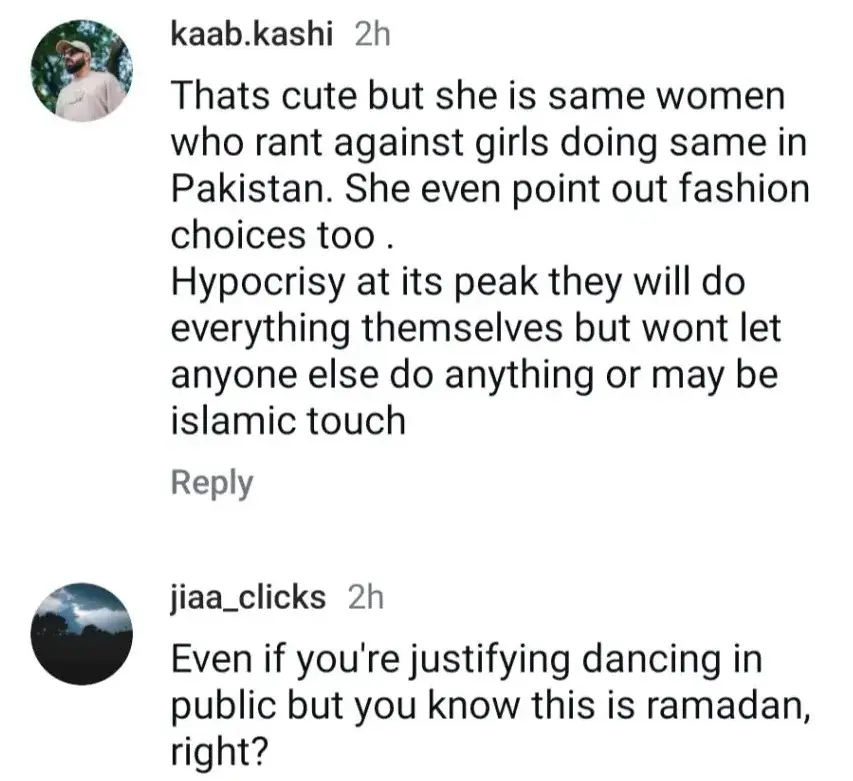 Hina Bayat Responds to Criticism of Her Dancing Video