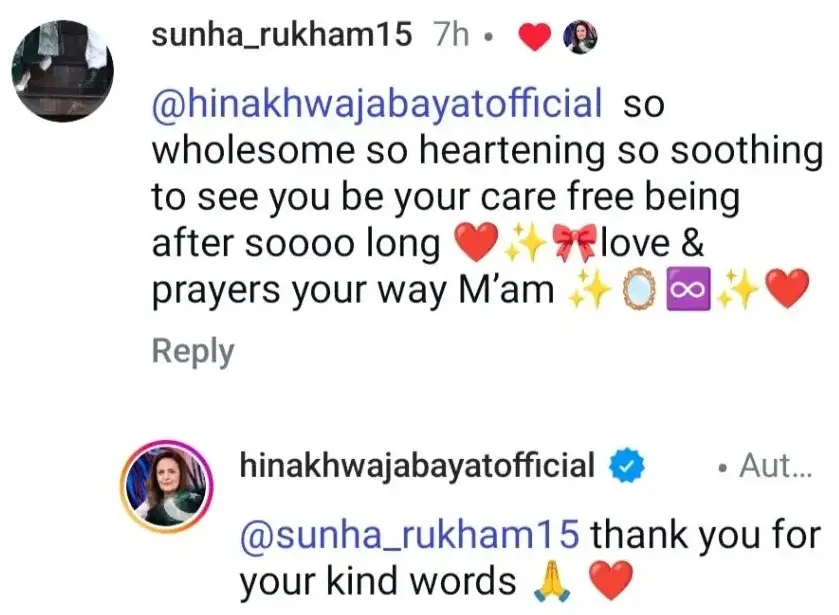 Hina Bayat Responds to Criticism of Her Dancing Video