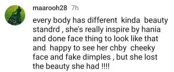 Komal Meer's New Dimples Initiate Discussion