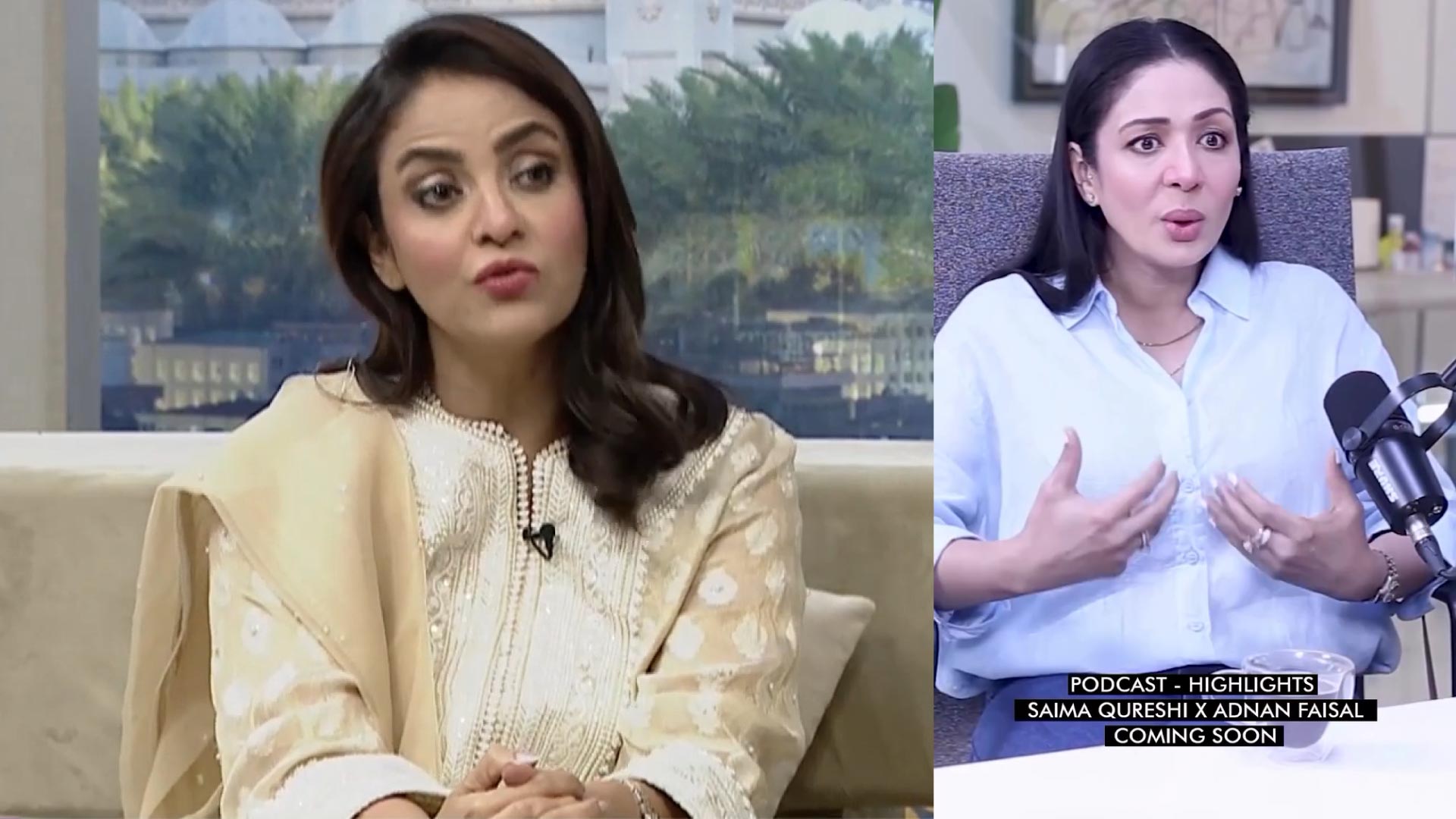 Nadia Khan Regarding Saima Qureshi's Controversial Statement