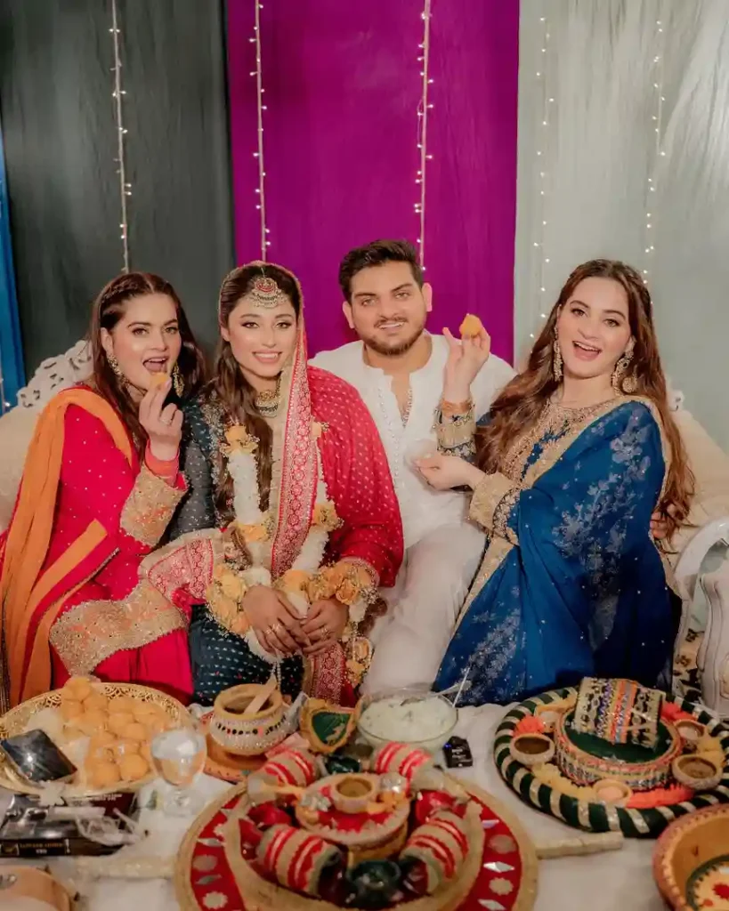 Aiman Khan & Minal Khan Brother’s Mayun Event Pictures & Videos