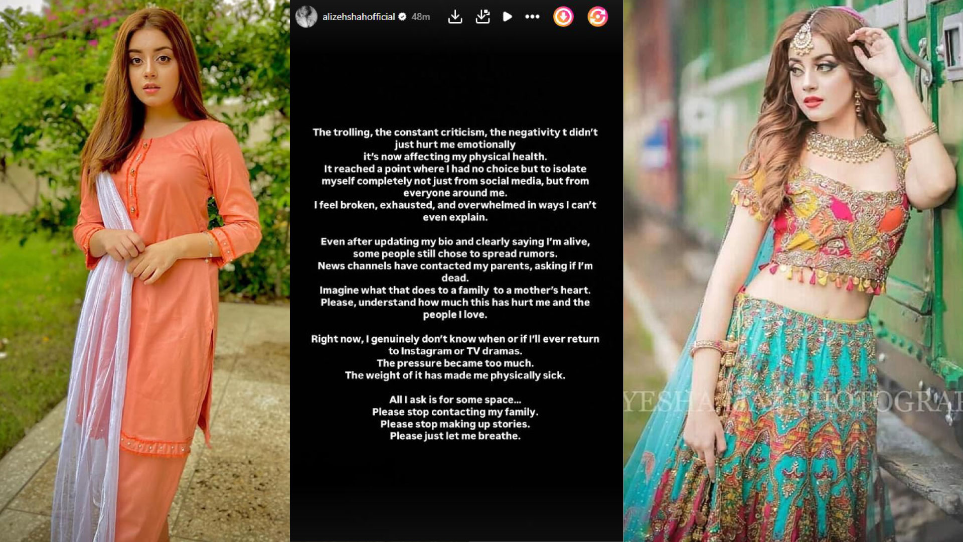 Alizeh Shah Responds to Death Rumors