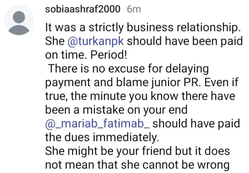 Mishi Khan Faces Backlash for Supporting Maria B