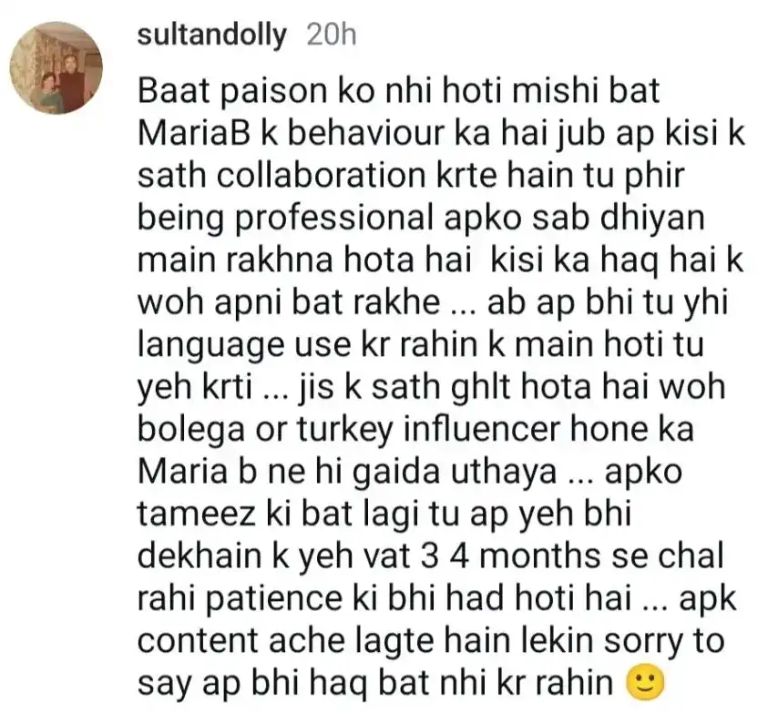 Mishi Khan Faces Backlash for Supporting Maria B